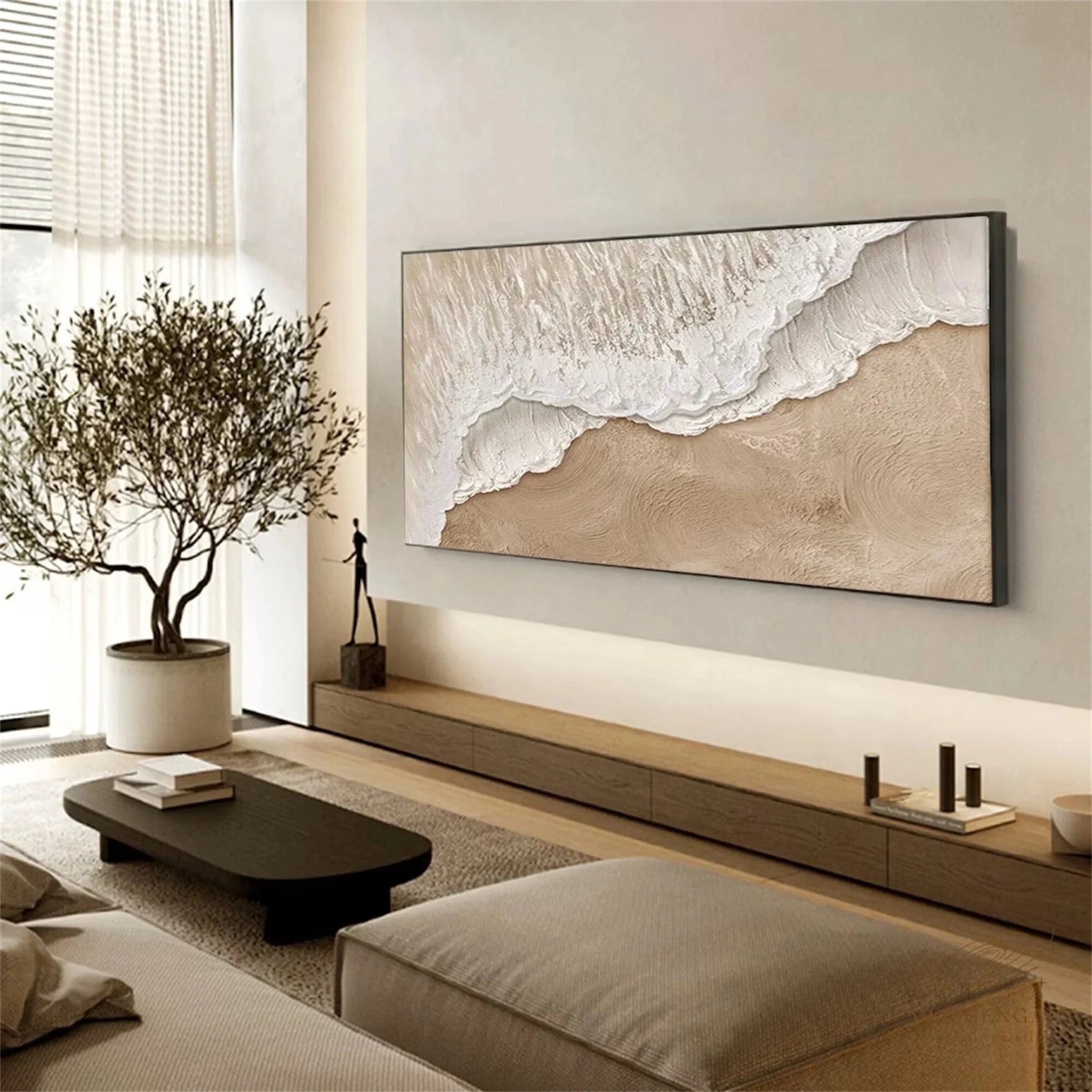 Warm Neutral Impasto Wall Art CZ0067 - Viral Wall Art